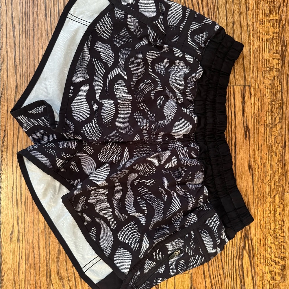 lululemon athletica Black and Gray Athletic Shorts